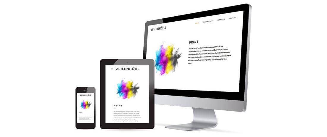 Fotografen Webseite mit responsive Design
